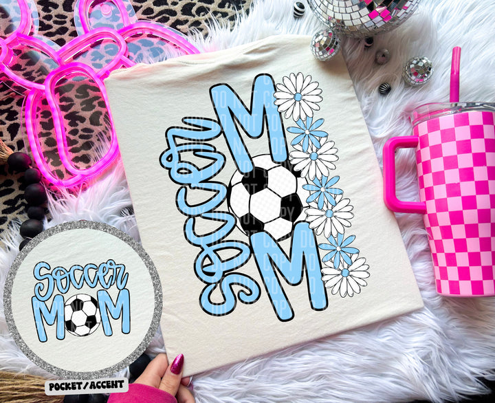 Soccer Mom With Pocket DTF Print