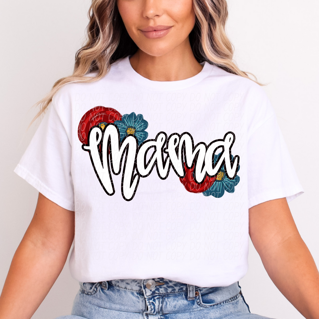 Mama Flower DTF Print