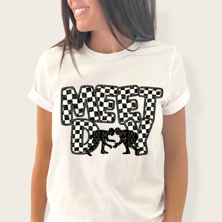 Game Day Checker Sports DTF Print