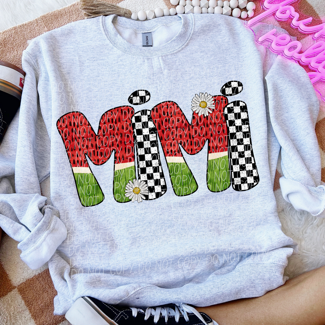 Watermelon Names DTF Print