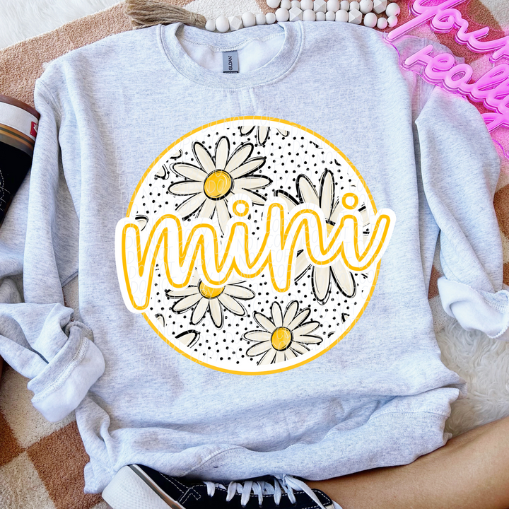 Mothers Day Daisy Names DTF Print