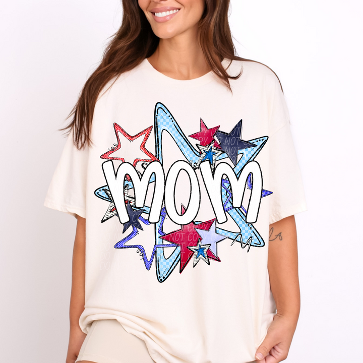 Fourth of July Star Names DTF Print