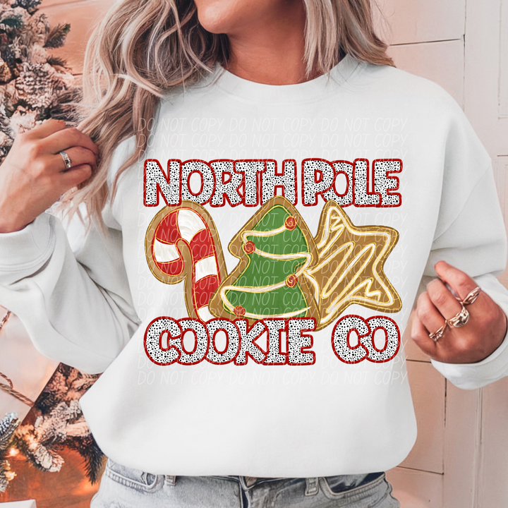 North Pole Cookie Co DTF Print