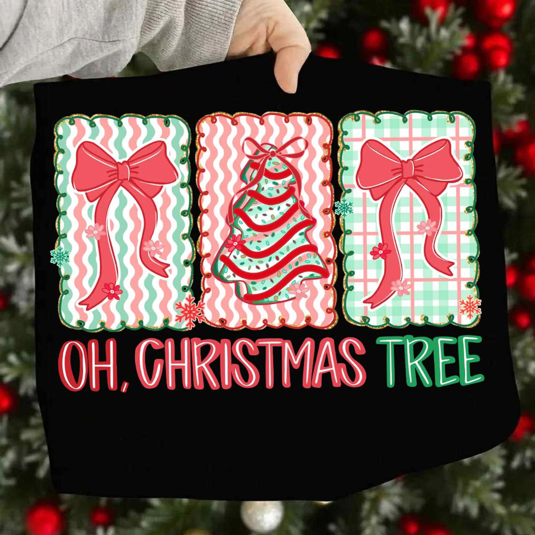 Oh, Christmas Tree Gildan Long Sleeve Printed Tee