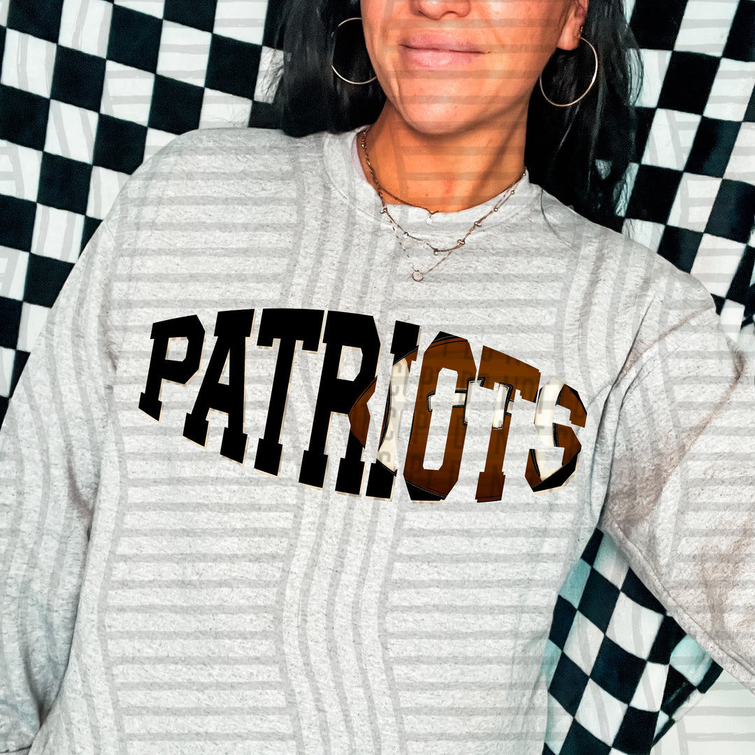 Varsity Clipped Football Mascots DTF Print