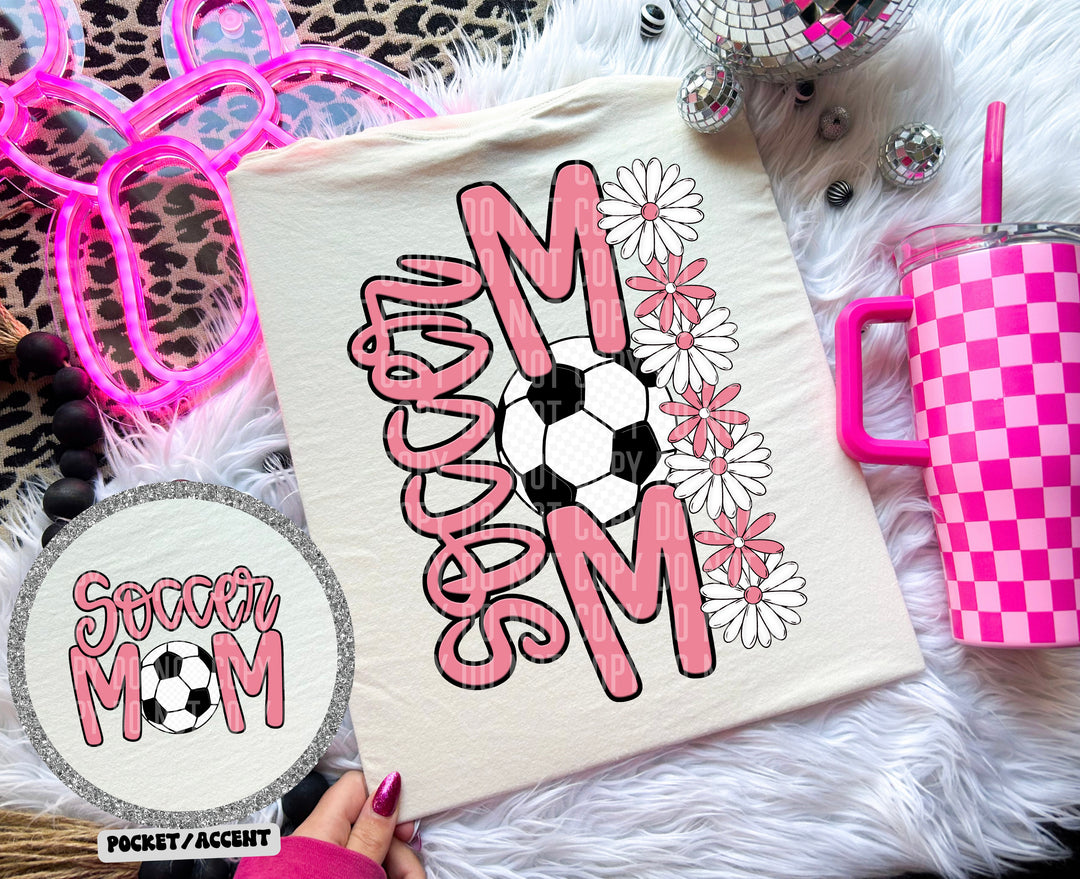 Soccer Mom With Pocket DTF Print