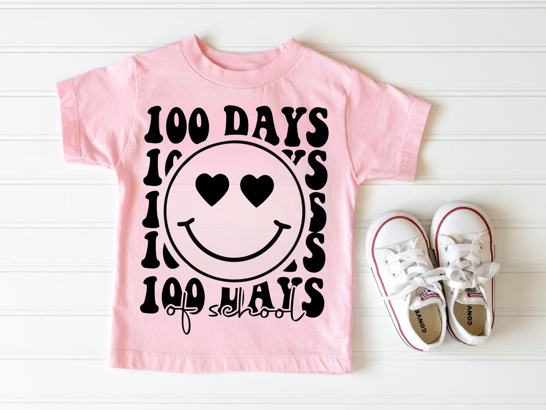 100 Days of School Smiley DTF Print