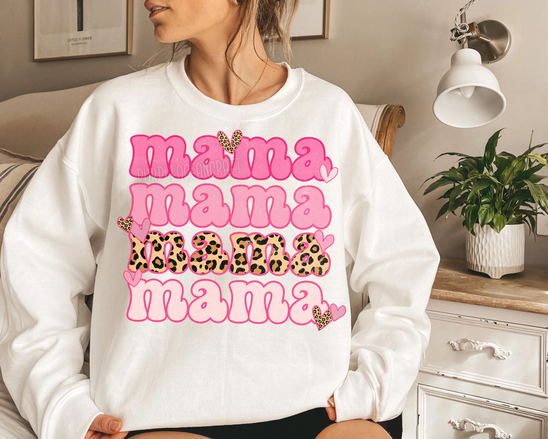 Valentine Mama Leopard DTF Print