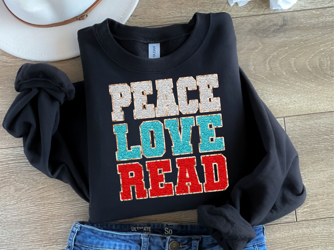 Peace Love Read DTF Print