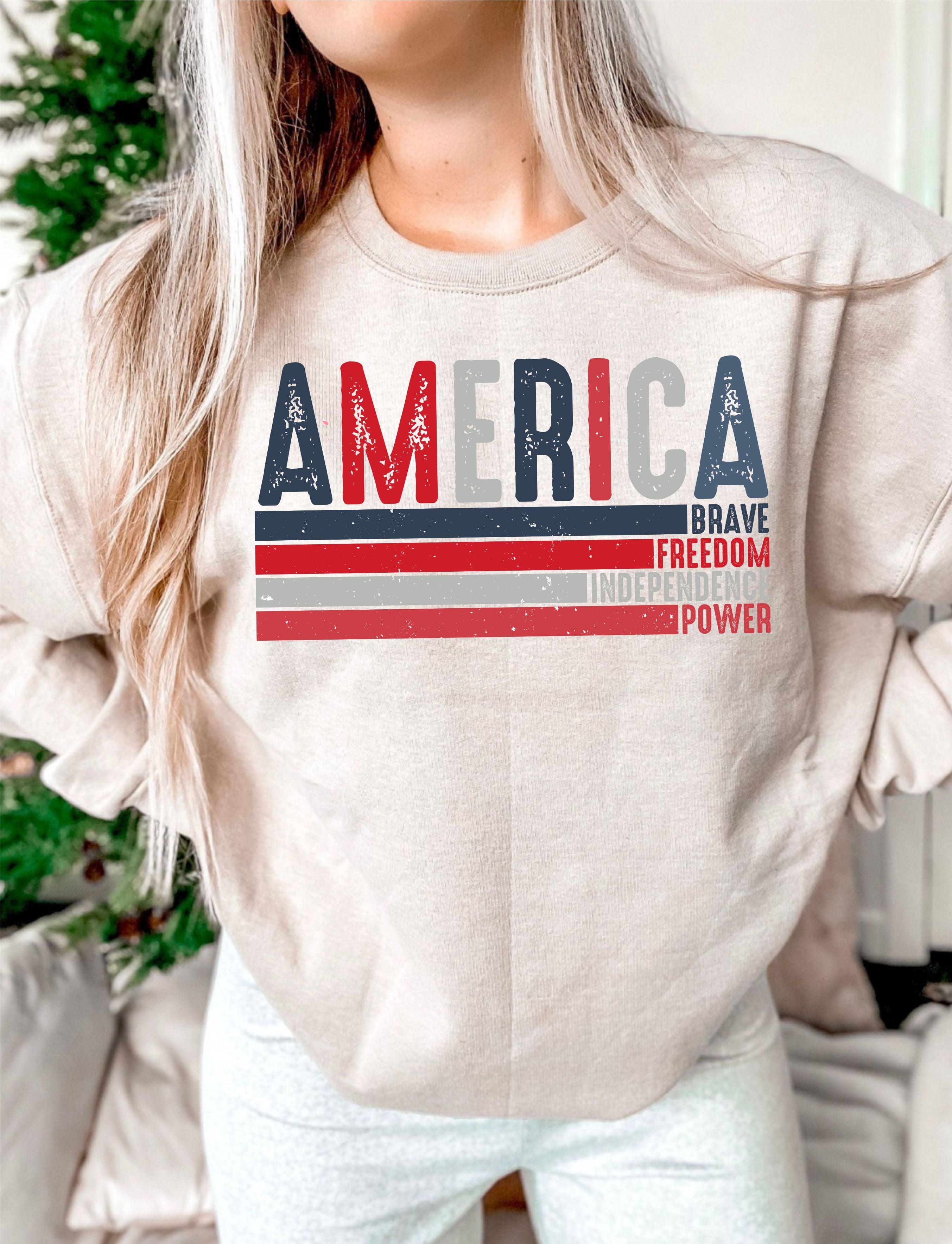 America Stacked DTF Print