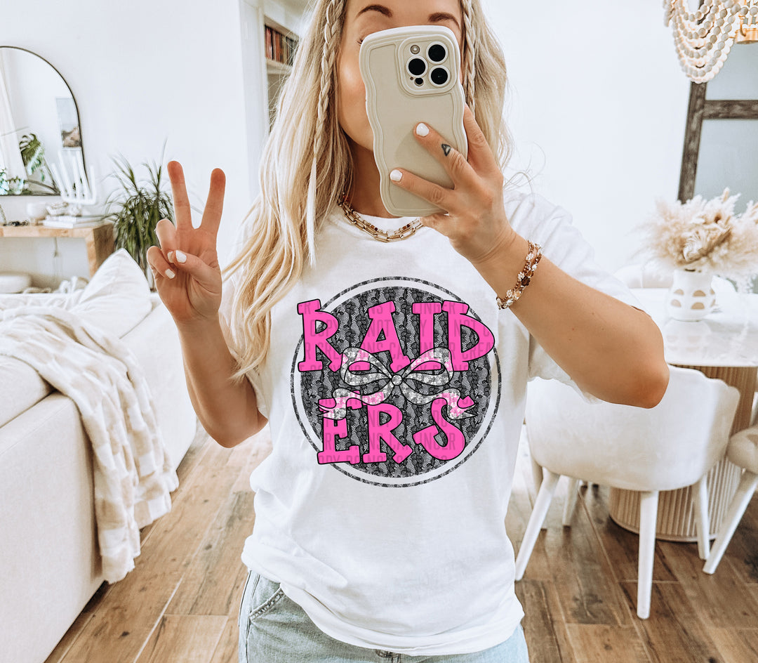 Hot Pink Lace DTF Print
