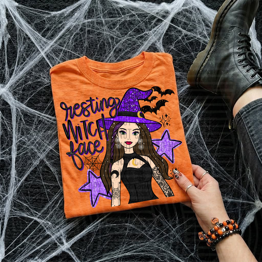 Resting Witch Face DTF Print