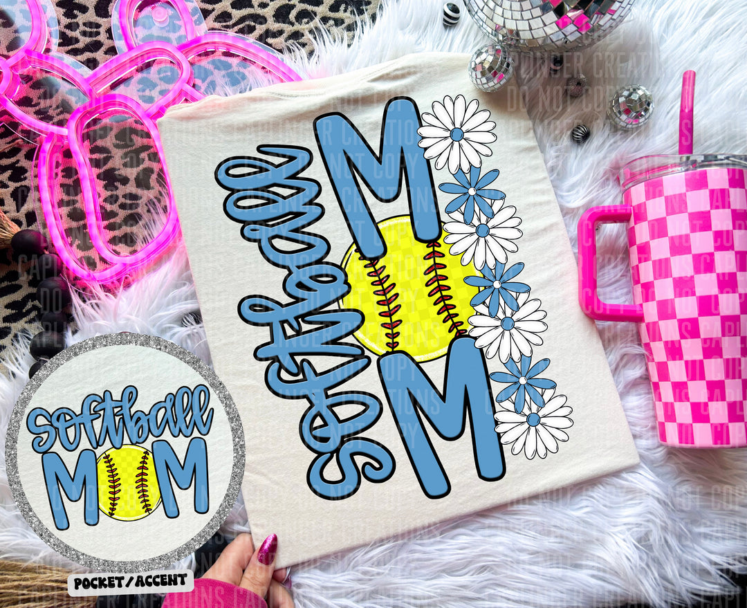 Softball Mom FRONT DTF Print