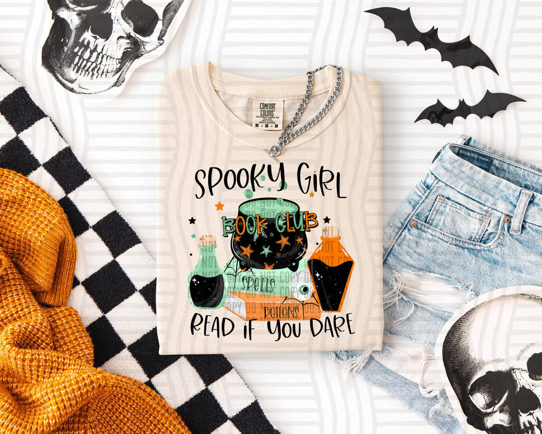 Spooky Girl Book Club DTF Print