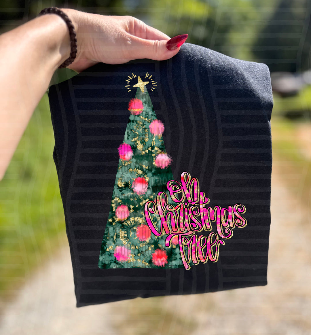 Tie Dye Tree DTF Print