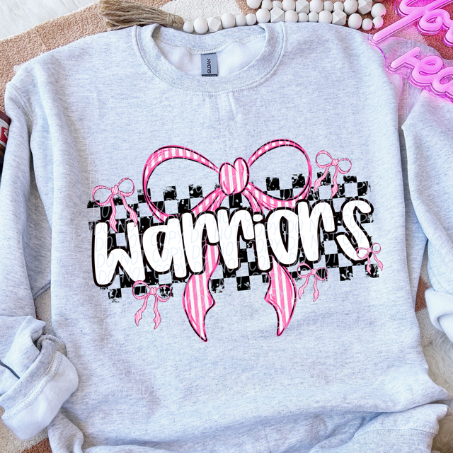 Pink Bow Mascots DTF Print