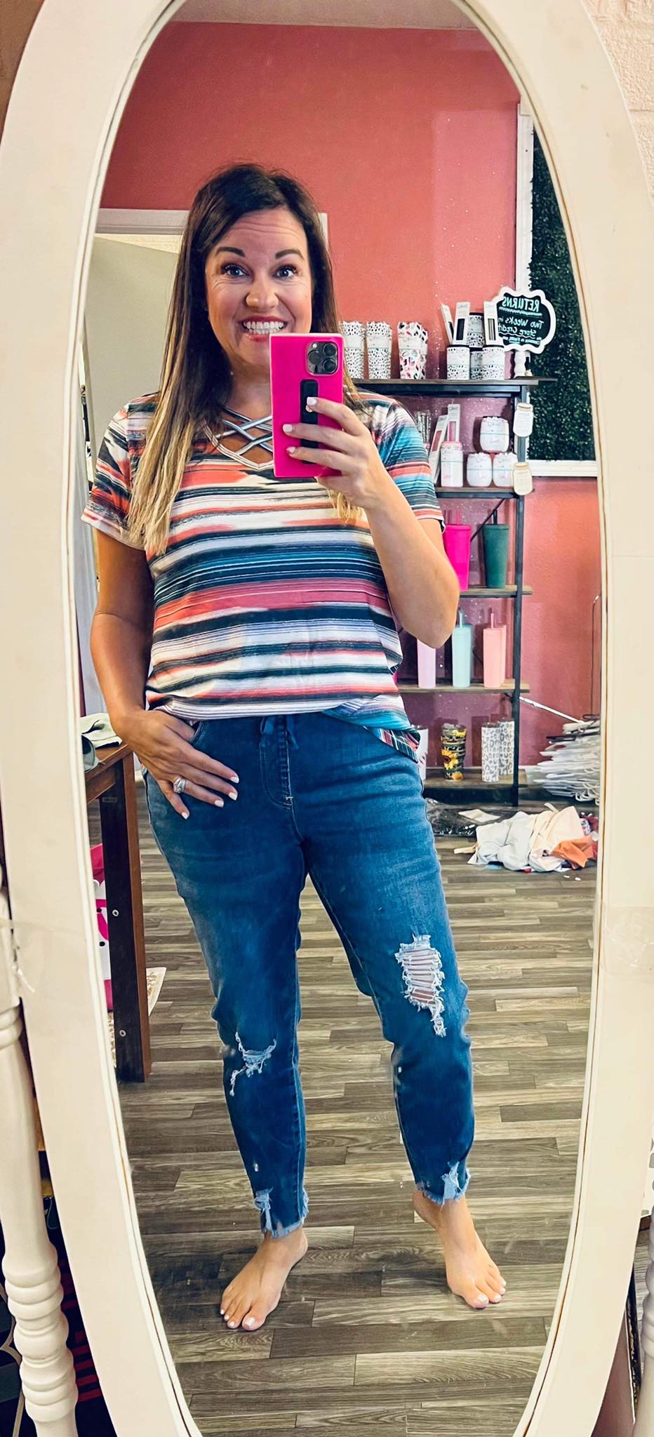Boho Striped Top