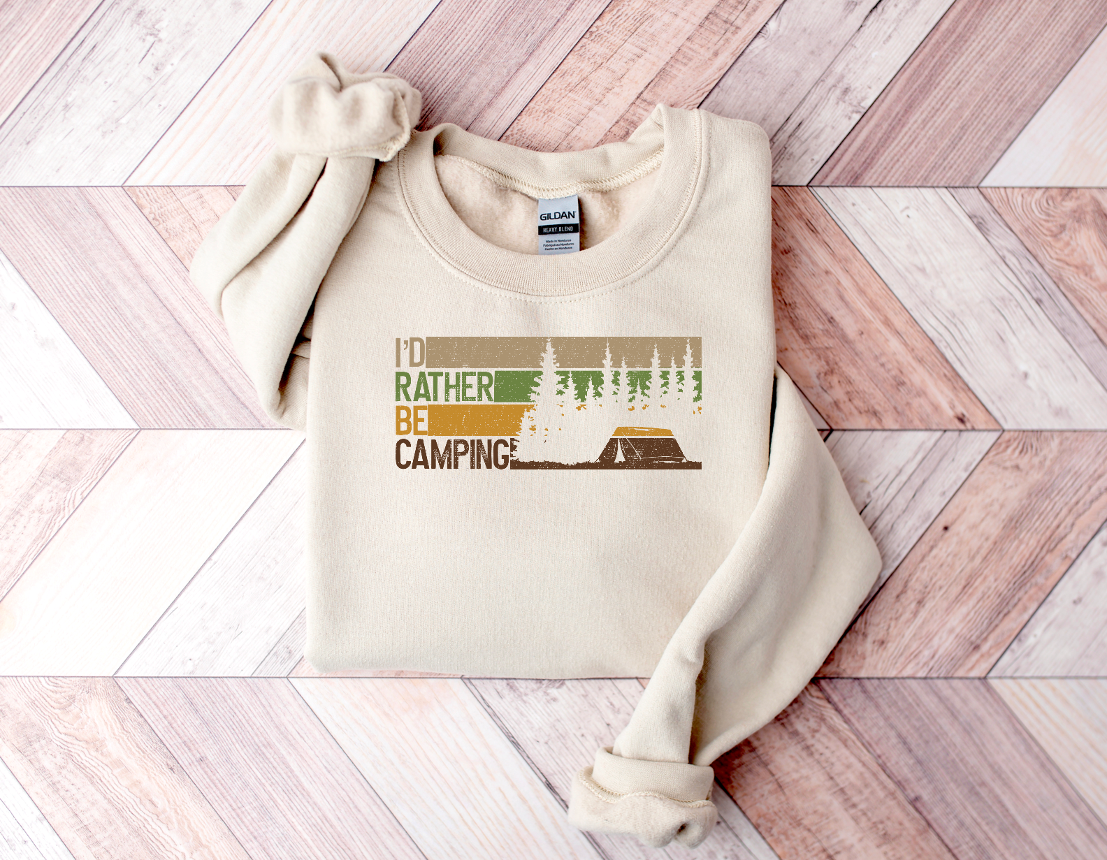 I’d Rather Be Camping DTF Print