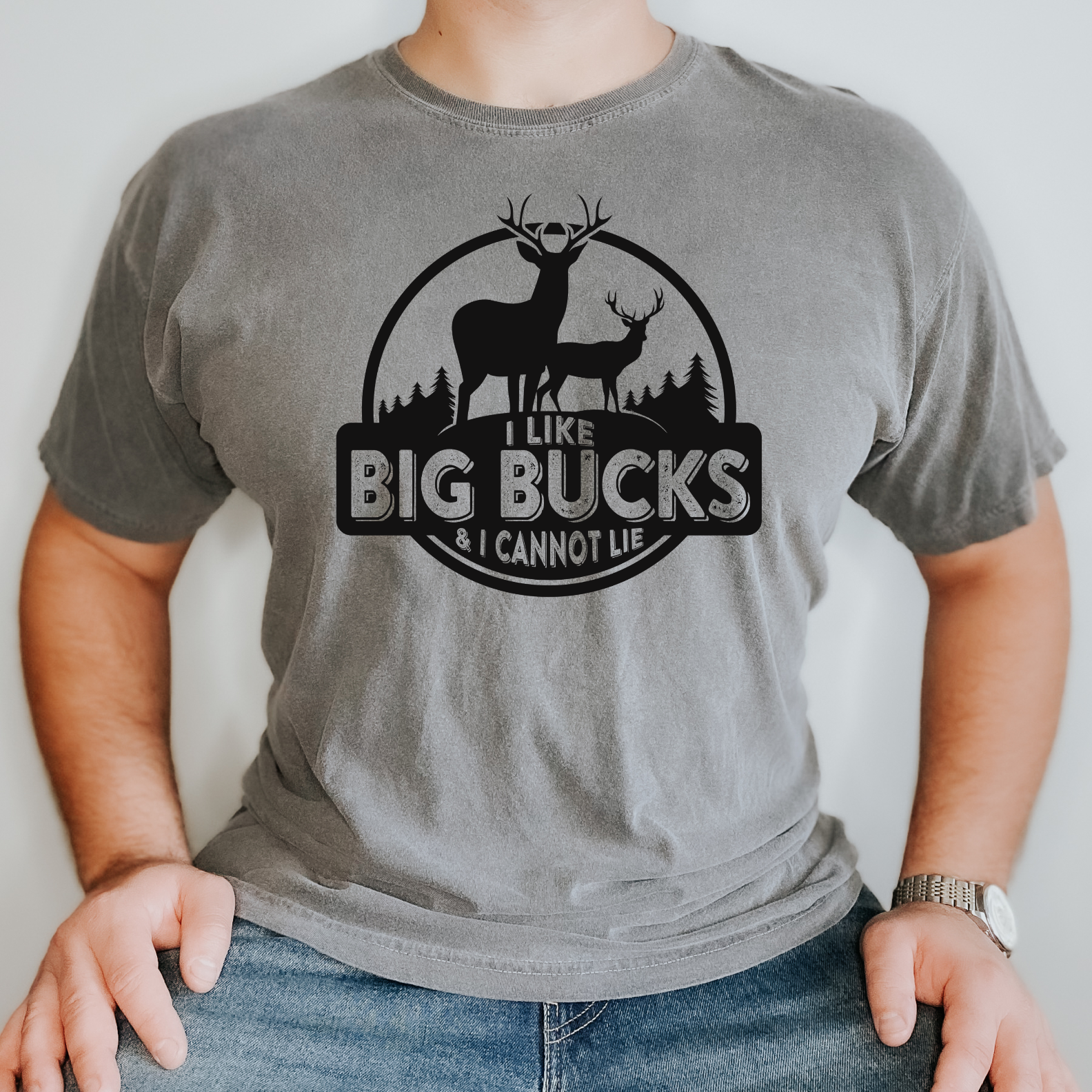 I Like Big Bucks and I Can Not Lie Screen Print (F3)