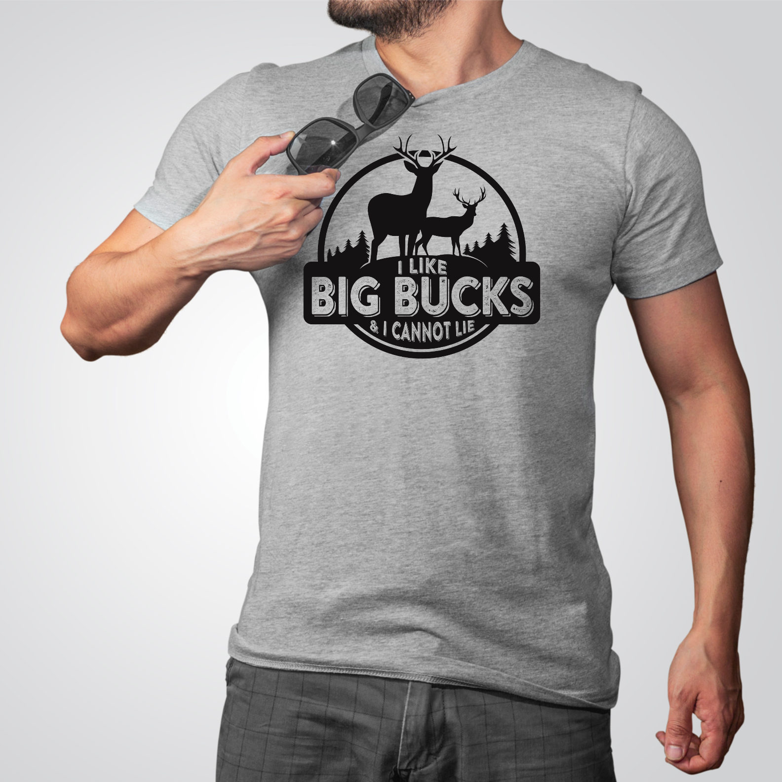 I Like Big Bucks and I Can Not Lie Screen Print (F3)