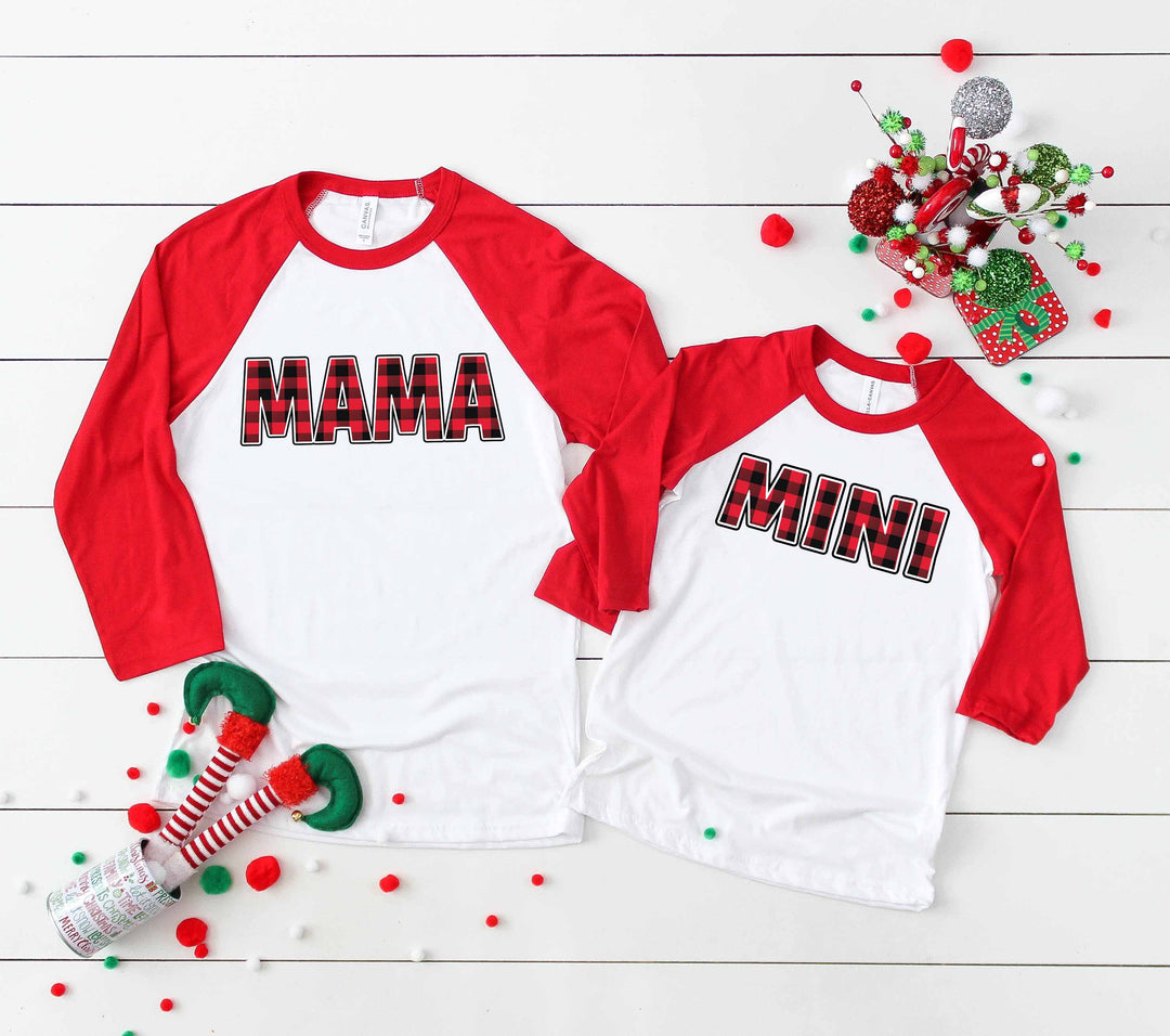 Mama & Mini Buffalo Plaid Screen Print MINI MN17