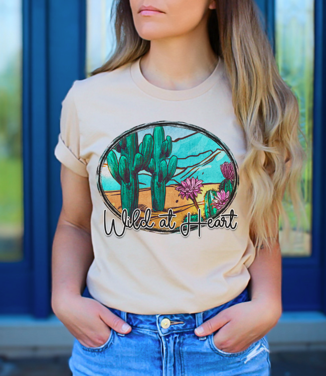 Wild at Heart Desert DTF Print