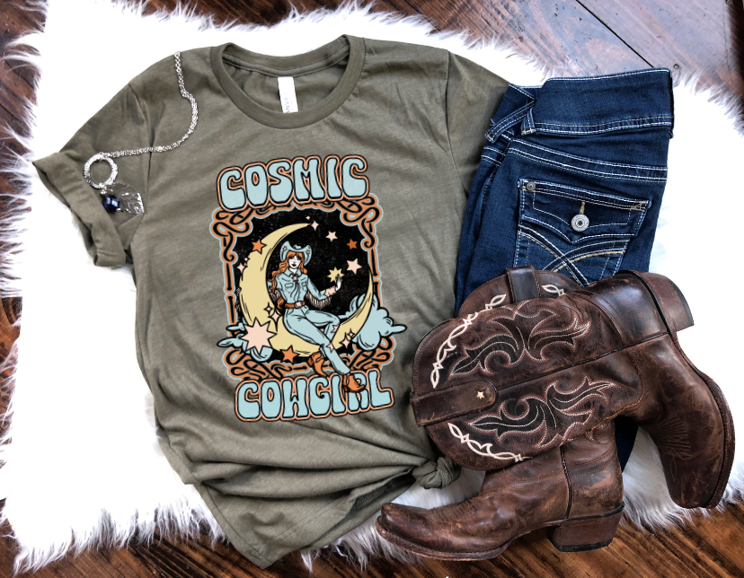 Cosmic Cowgirl DTF Print