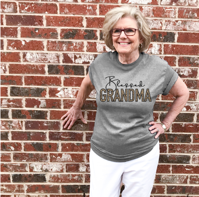 Blessed Grandma/Mama Cheetah (multiple names) DTF Print