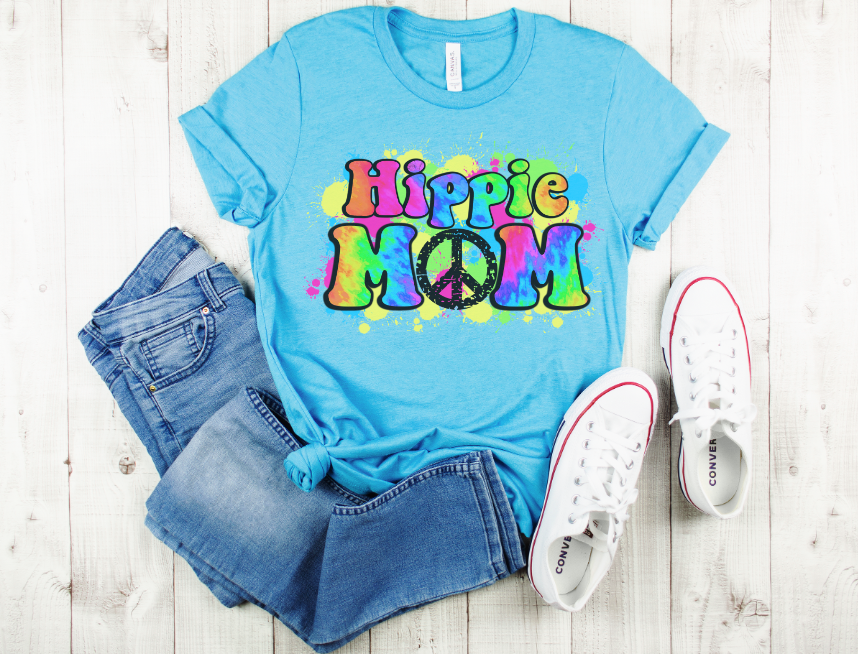 Hippie Mom DTF Print