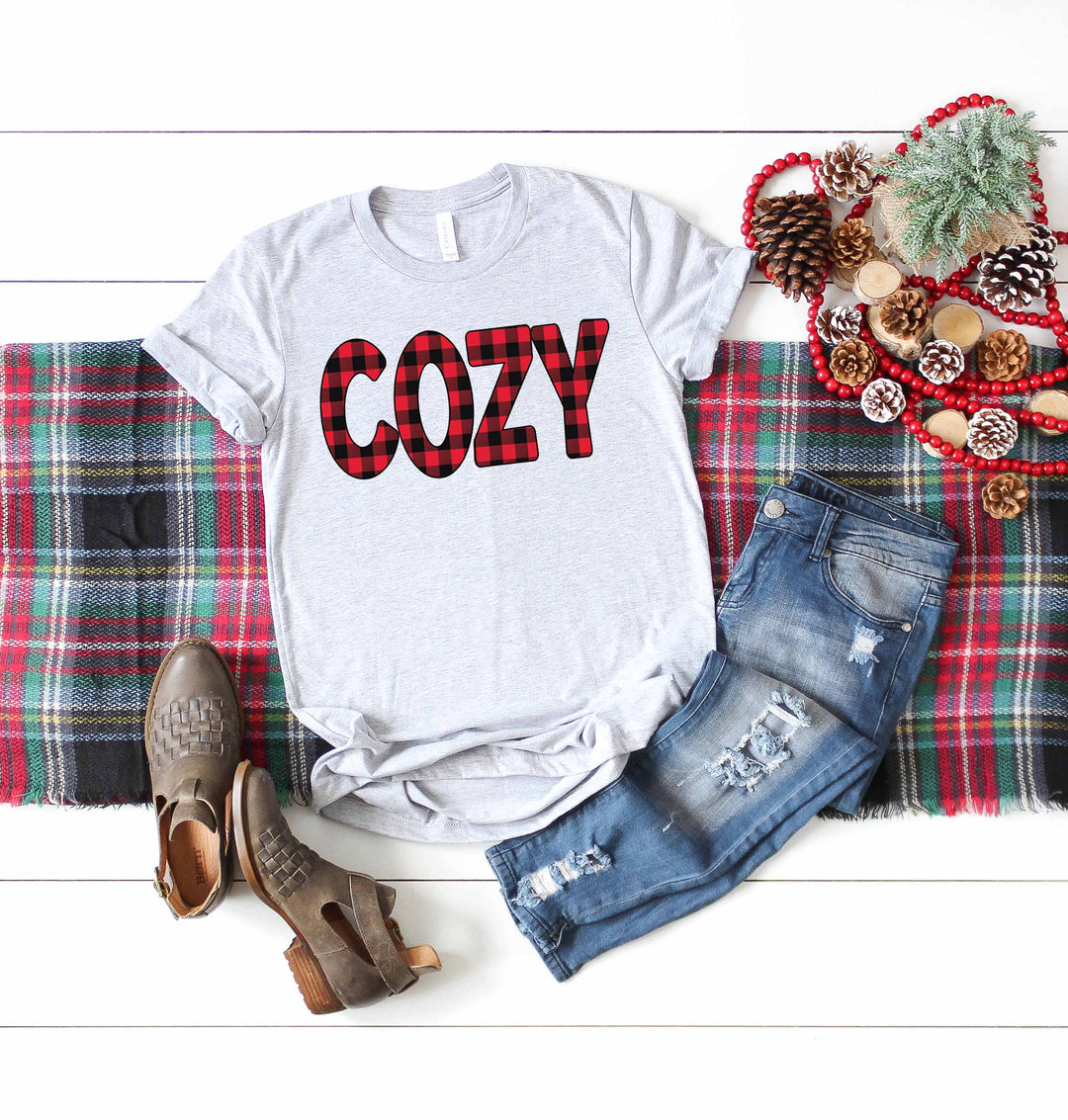 Cozy Buffalo Plaid Screen Print MN16