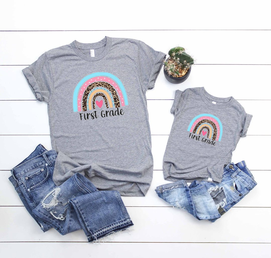 First Grade Rainbow Screen Print ADULT