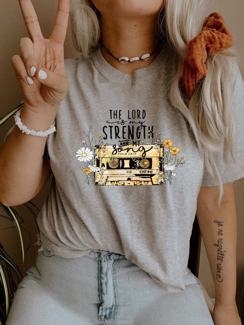 The Lord is My Strength Screen Print (B4)