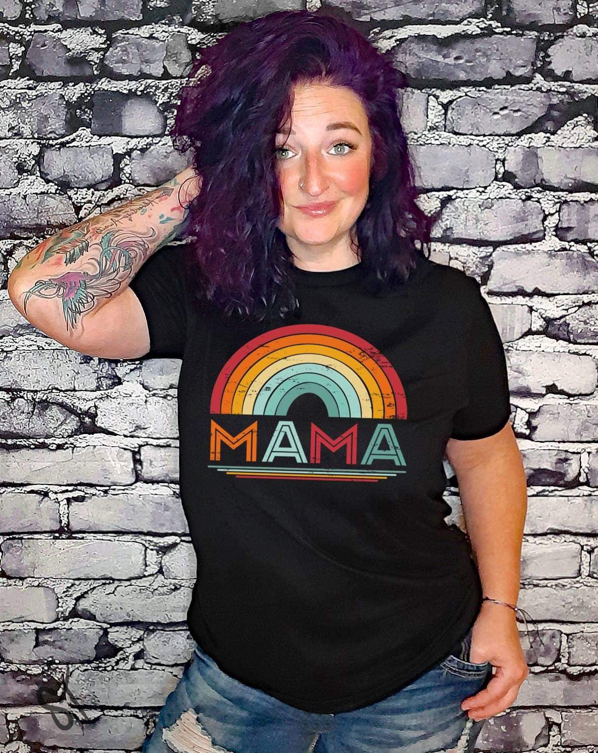 Mama Rainbow Screen Print AB14