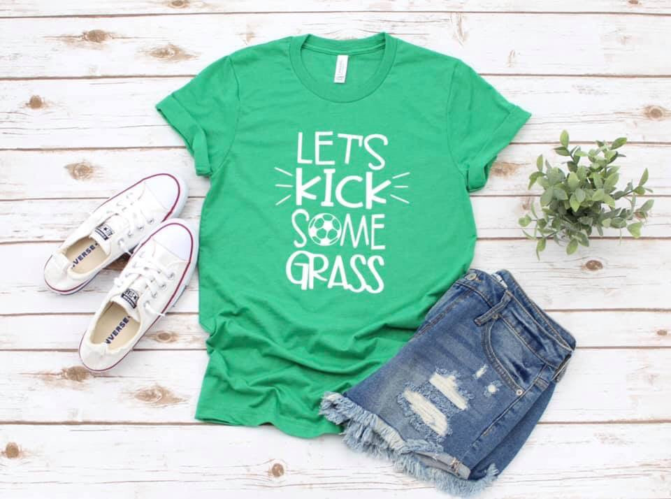 Let’s Kick Some Grass Printed Tee