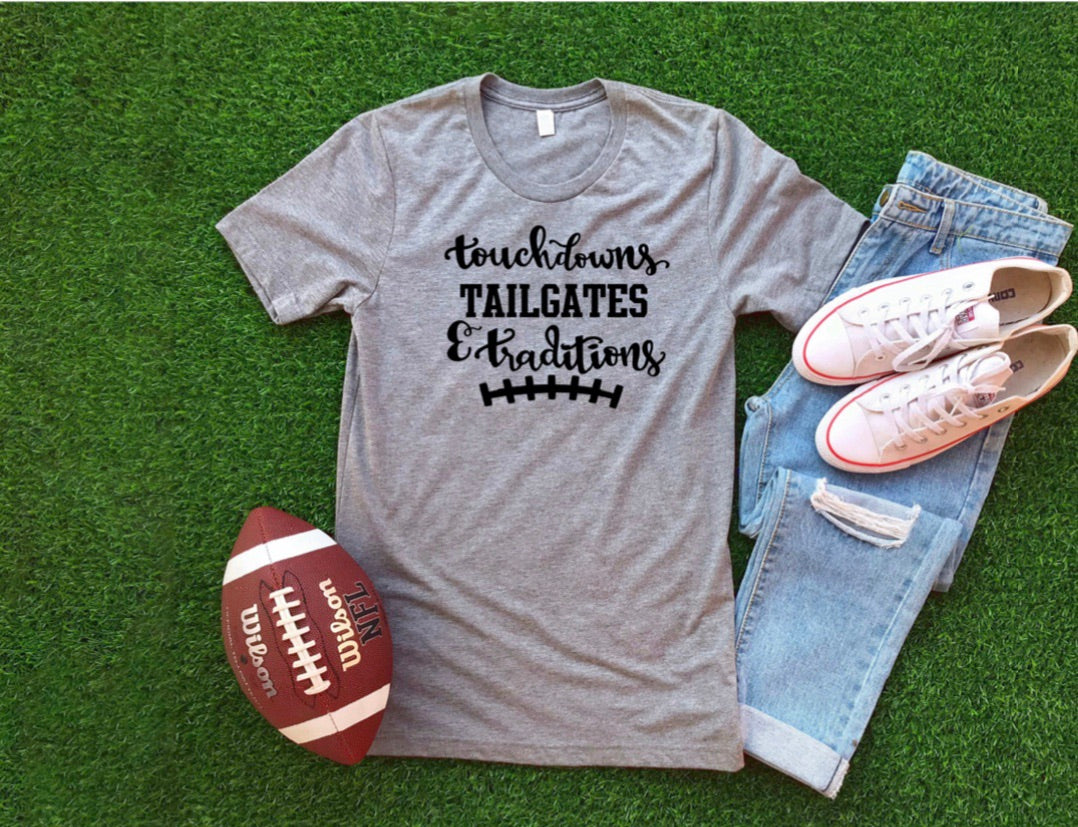 Touchdowns Tailgates & Traditions Printed Tee