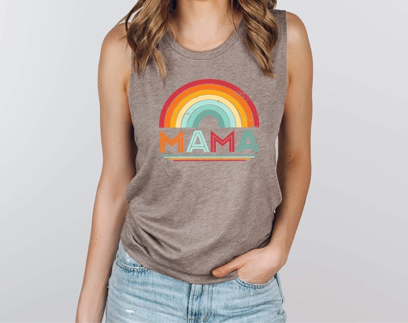 Mama Rainbow Screen Print AB14