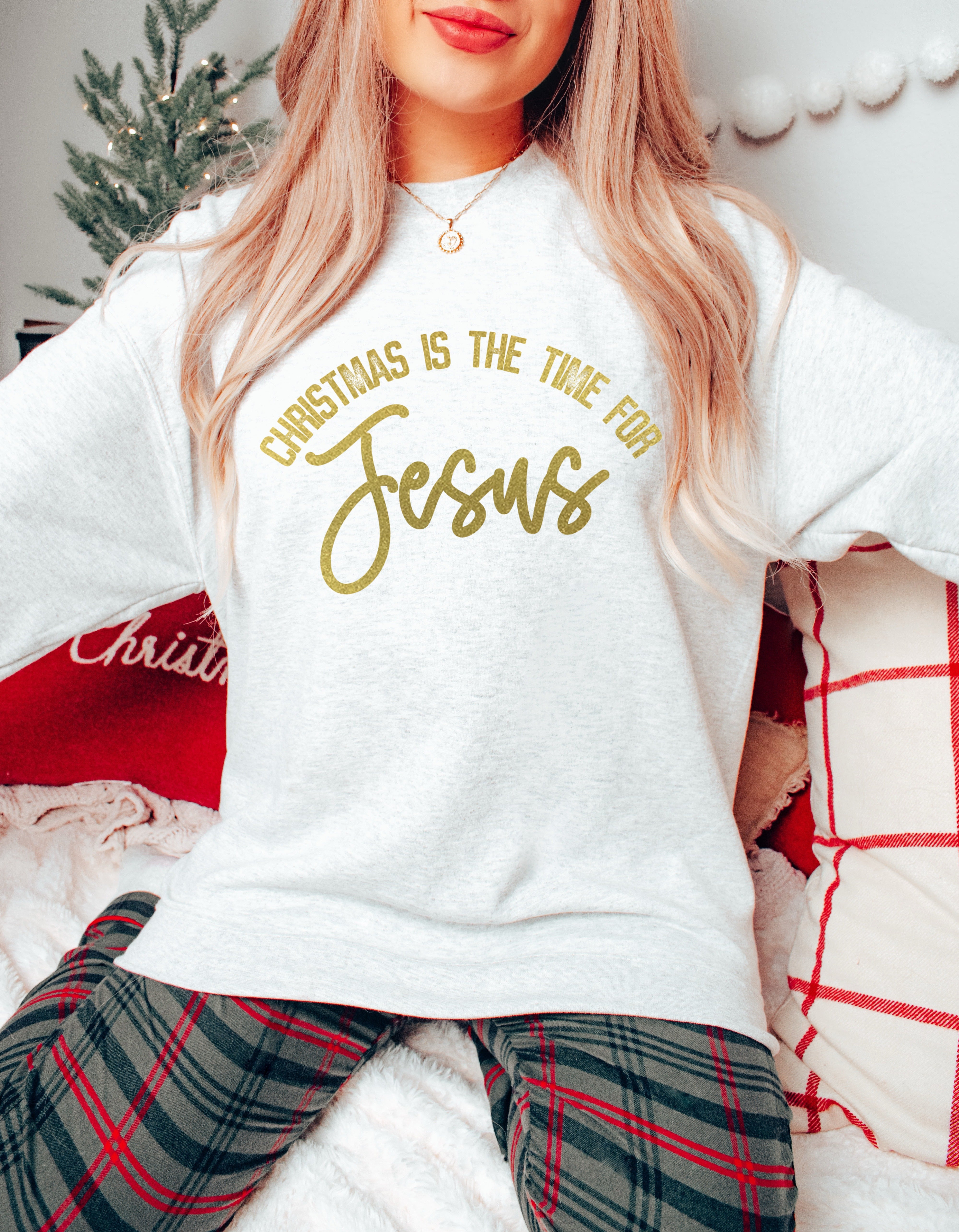 Christmas is the Time for Jesus Screen Print UV7