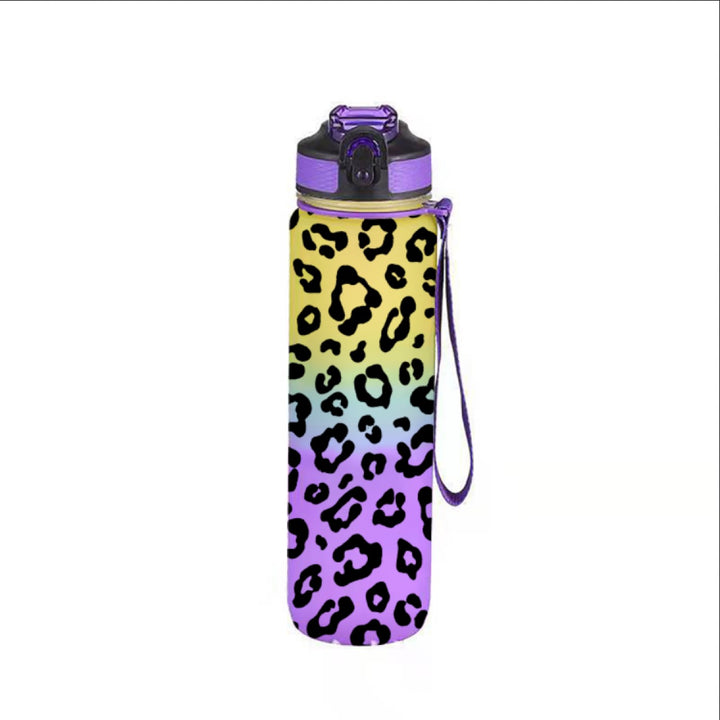 Leopard Print Ombré Water Bottles