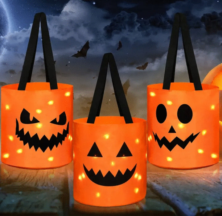 Lighted Halloween Bucket