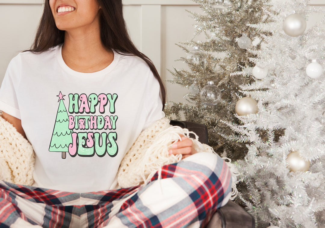 Happy Birthday Jesus Screen Print MN3