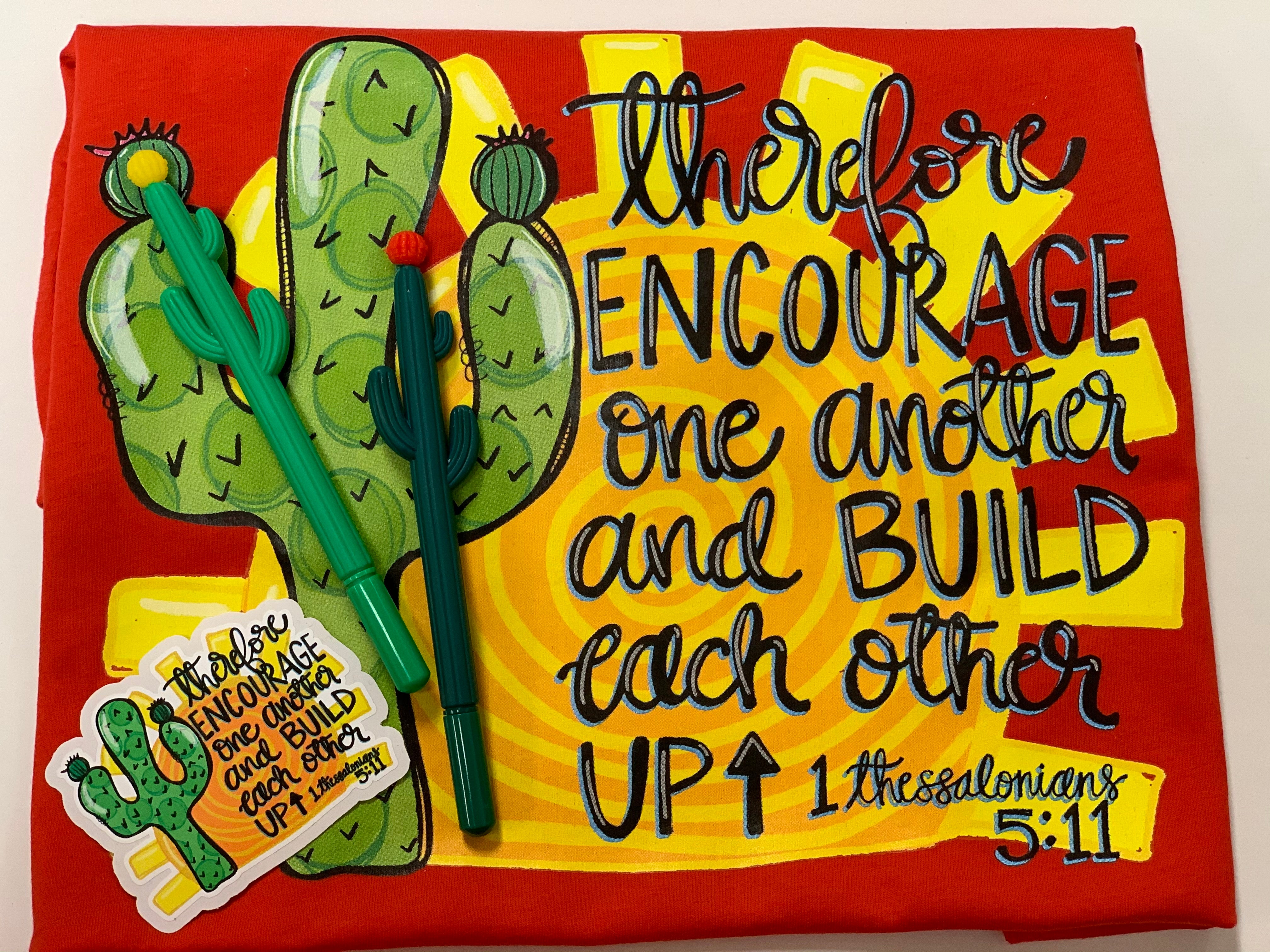 Encourage One Another and Build Each Other Up Screen Print (G20)