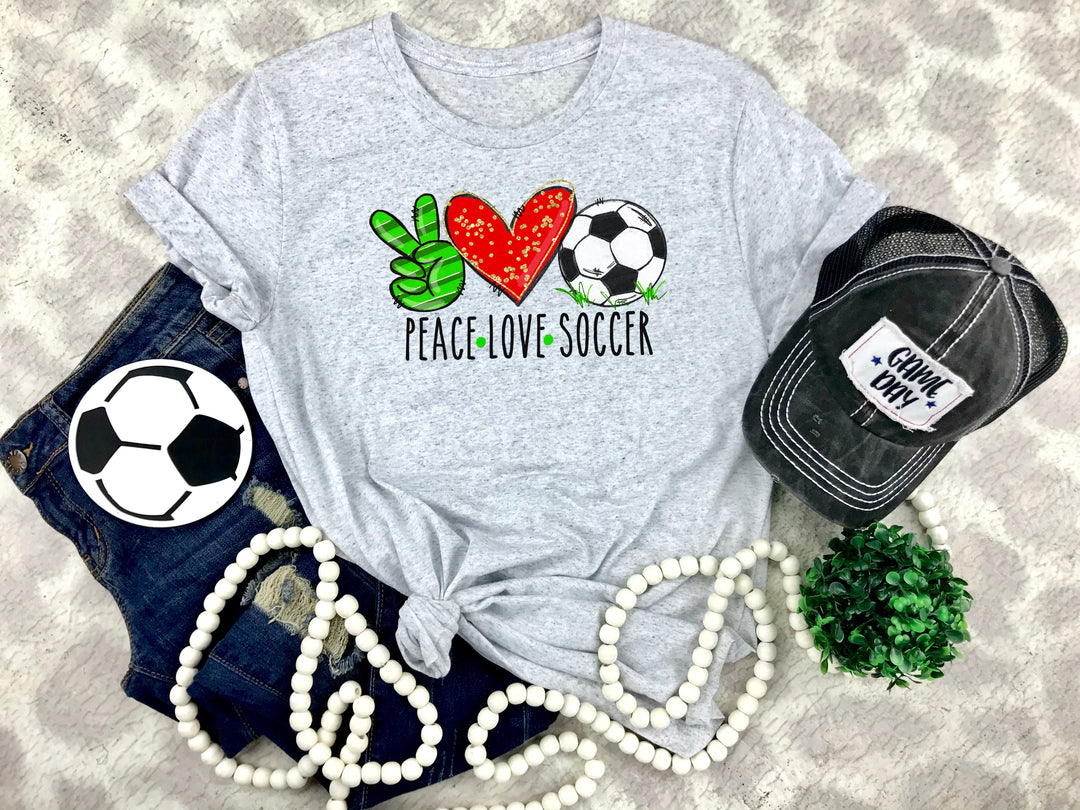 Peace Love Soccer Screen Print SPORTS15