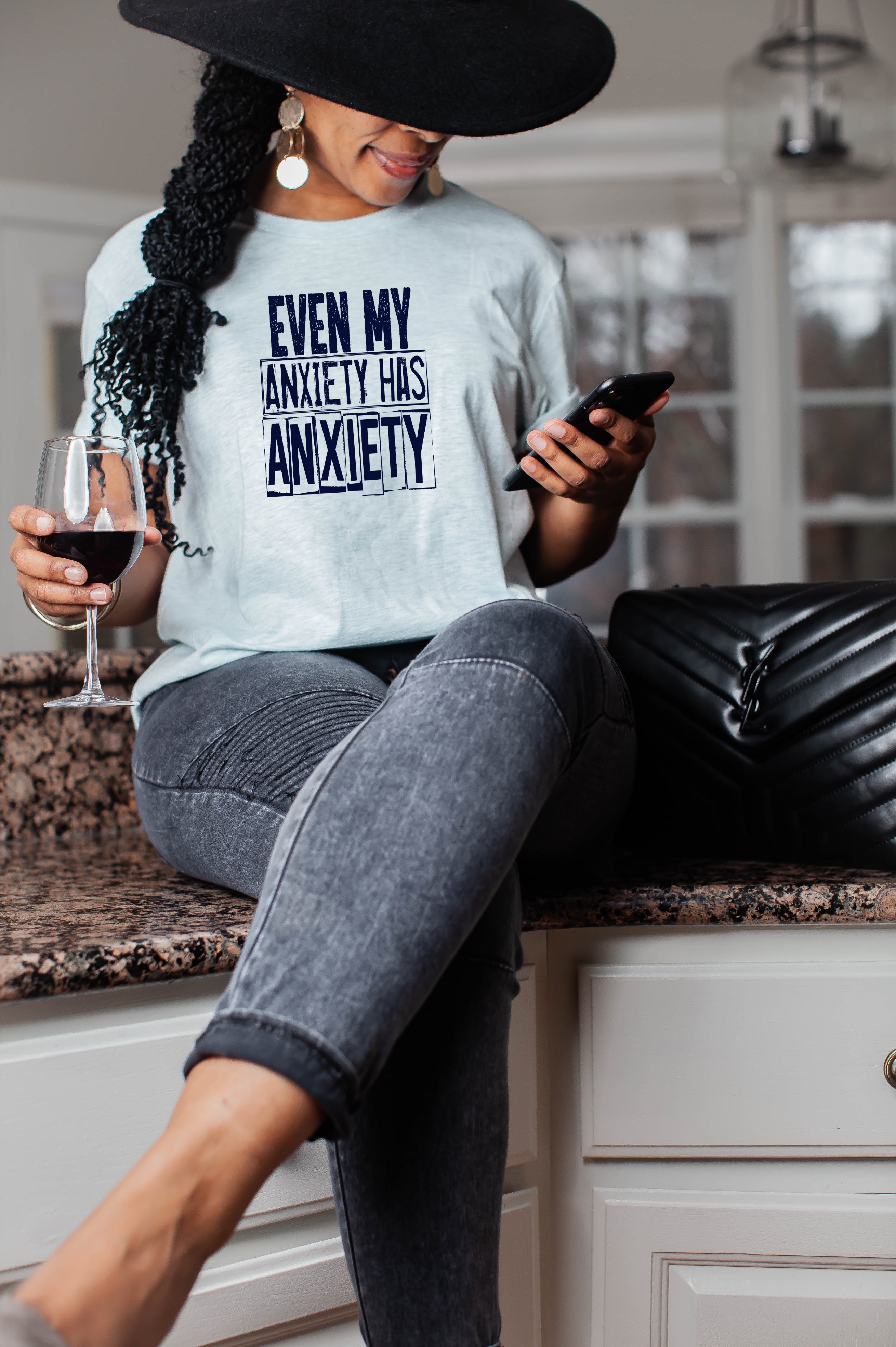 Even My Anxiety Has Anxiety Screen Print V69