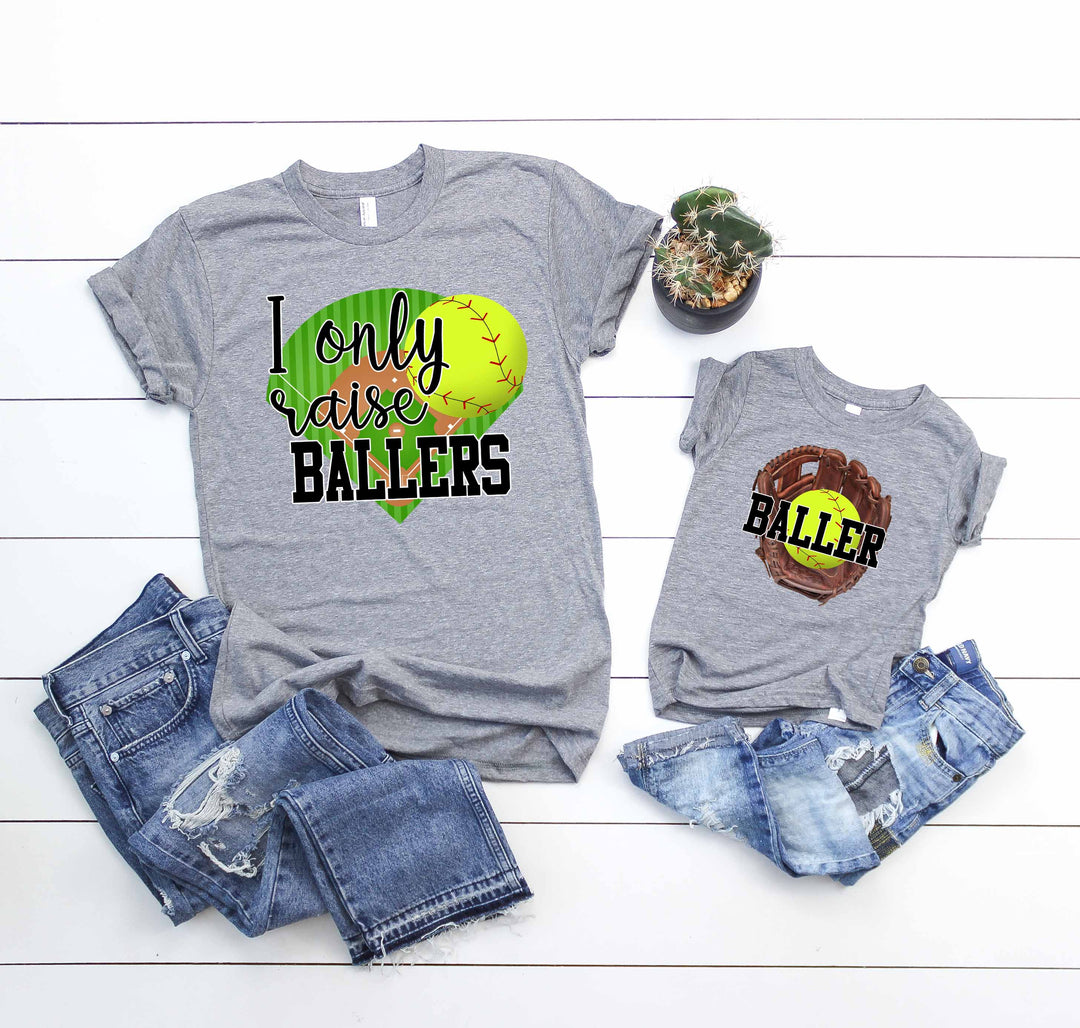 I Only Raise Ballers Softball Screen Print SPORTS11