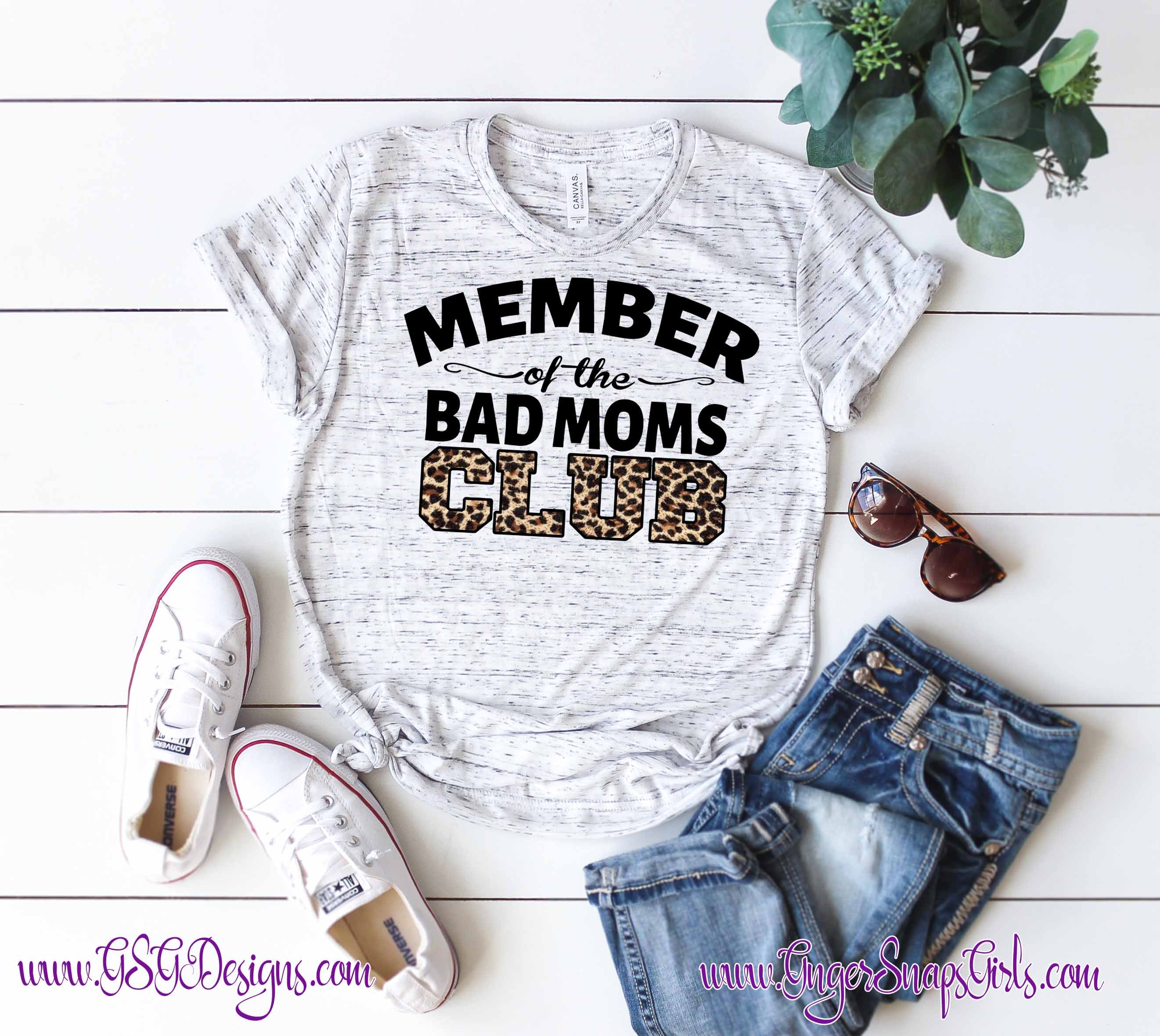 Member of the Bad Moms Club Leopard DTF Print