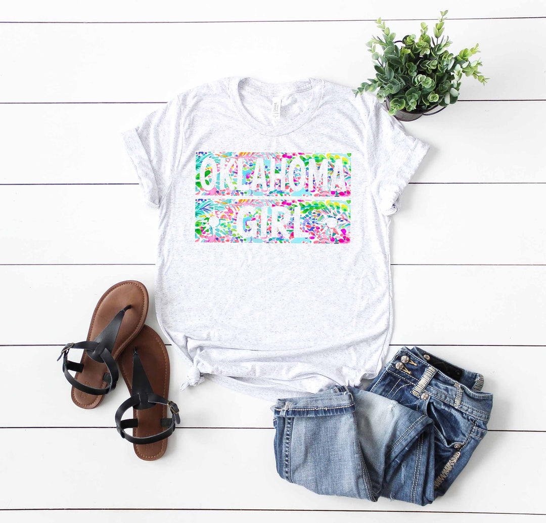 Oklahoma Girl Floridian Style Screen Print AB1