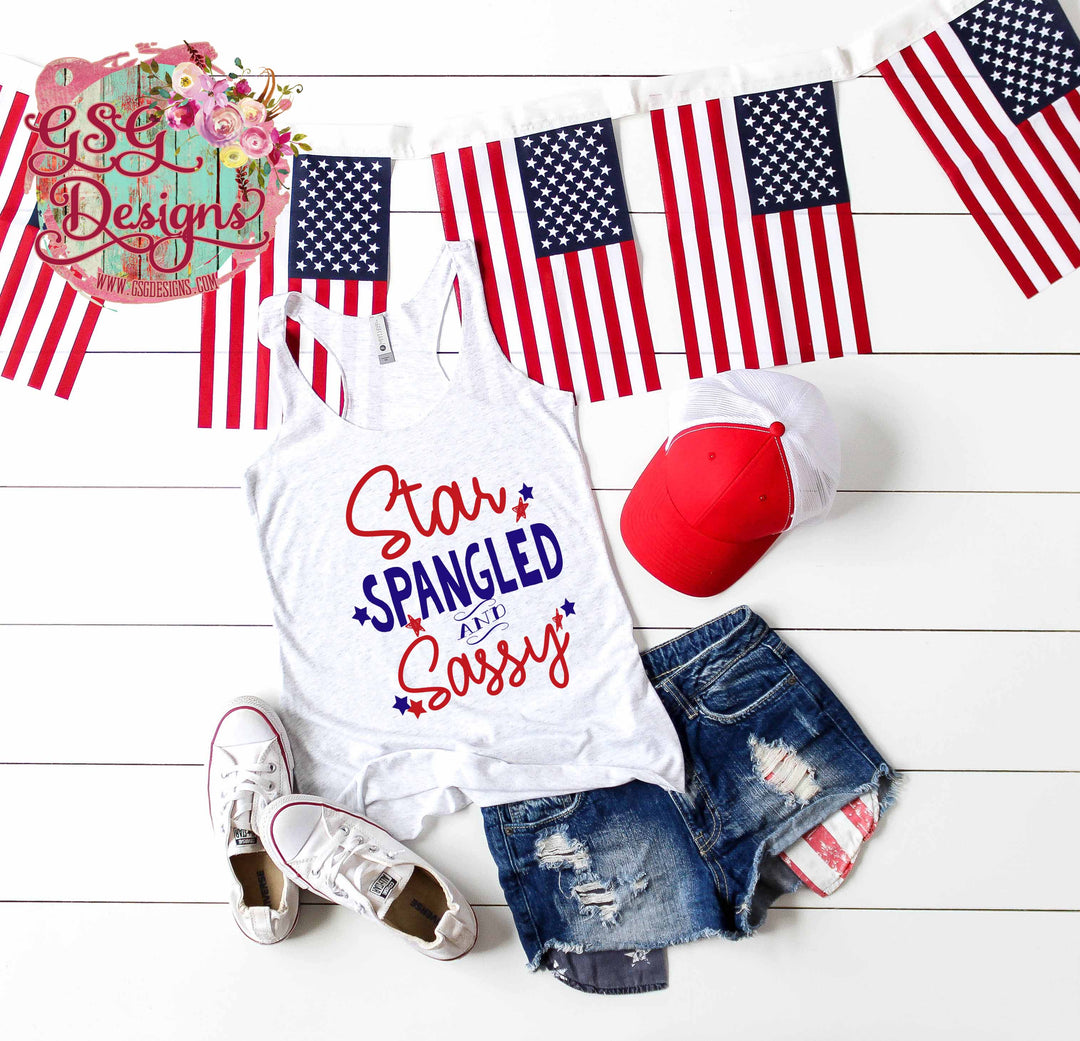 Star Spangled and Sassy Patriotic Digital Design