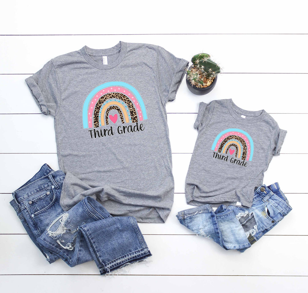 YOUTH Third Grade Rainbow DTF Print